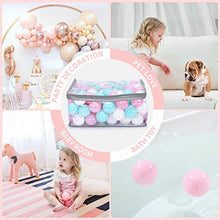 Load image into Gallery viewer, N+A Ball Play Pit for Baby, Crush Proof Plastic Balls for Ball Pit with Storage Bag Pink+ Green+ White

