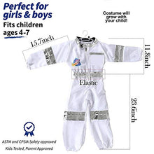 Load image into Gallery viewer, Children&#39;s Astronaut Space Costume Space Pretend Dress Up Role Play Set for Kids Cosplay Ages 4-7
