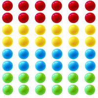 Hotusi 48Pcs Game Replacement Marbles Balls Compatible with Hungry Hungry Hippos