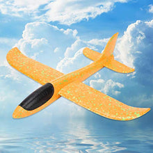 Load image into Gallery viewer, Educational Toy Throwing Foam Glider Plane Parent-Child Toys Children Entertainment(Orange dot Single Hole Stunt)
