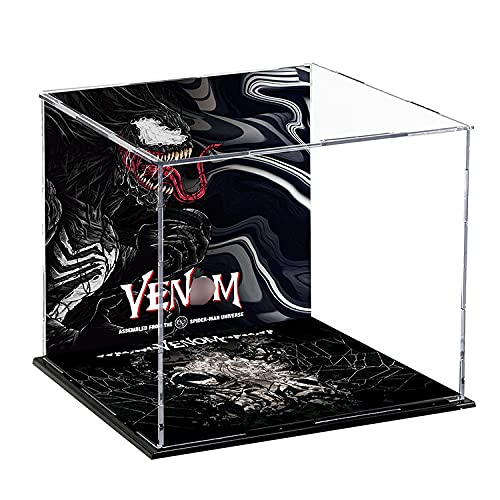 RAVPump Acrylic Display Case for Lego Marvel Spider-Man Venom 76187, Compatible with Lego 76187 (Lego Set Not Included)