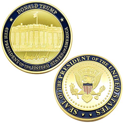 United States The 45th President Donald Trump Challenge Coins Inauguration Gift