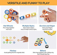 Load image into Gallery viewer, AHEYE 12Pcs Magnetic Rings, Idea ADHD Fidget Toys Set, Christmas Magnetic Toys, Christmas Party Favors for Man Woman Teens Kids Boys Girls Anxiety Stress Relief Christmas Stocking Stuffers Gifts
