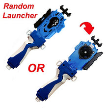 Load image into Gallery viewer, Dwin Bey Launcher and Grip, Light Sparking Battling Burst String Launcher Gyro Left&amp;Right LR Spin Top Compatible with All Bey Burst Series Bey Battling Beyblades (Blue)

