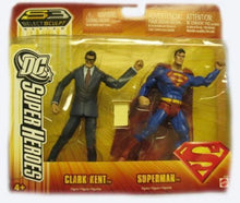 Load image into Gallery viewer, SUPERMAN DC SUPERHEROESW &quot; CLARK KENT &amp; SUPERMAN &quot; TWO PACK SELECT SCULPT SERIES (TARGET)
