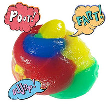 Load image into Gallery viewer, Kicko Multicolored Noise Putty - 12 Pack - Funny Stretchable Fart Putty - Party Supply, Prize, Decoration, Relaxation, Experiment - 2.75 Inch
