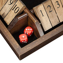 Load image into Gallery viewer, WE Games 4-Player Shut The Box - Wooden Board Game with Dice for The Classroom, Home or Pub - Large
