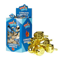 Ner Mitzvah 50 Large Dreidels - Gold - Classic Chanukah Spinning Draidel Game, Gift and Prize - Bulk Value Pack - by Izzy 'n' Dizzy