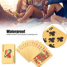 Load image into Gallery viewer, Luxurious Gold Cards Playing Cards Magic Cards Washable Poker Cards Embossed Gold Playing Cards Deck Gold Foil Playing Cards 24K, Waterproof Gold Foil Poker Cards, for Magic Show, Game, Party
