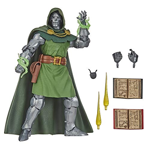 Marvel Vintage Series 6-inch Scale Dr. Doom Fantastic 4 Action Figure Toy, 10 Accessories, Super Hero Collectible Series, Ages 4 and Up