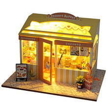 Load image into Gallery viewer, WYD Food and Play Shop Series Dollhouse Kit,Assembled Toy Houses with Funiture Model Kits for Sushi Shop/Ice Cream Shops/ Dessert Shop 3D Creative Birthday New Year DIY Gift Present (Dessert Shop)
