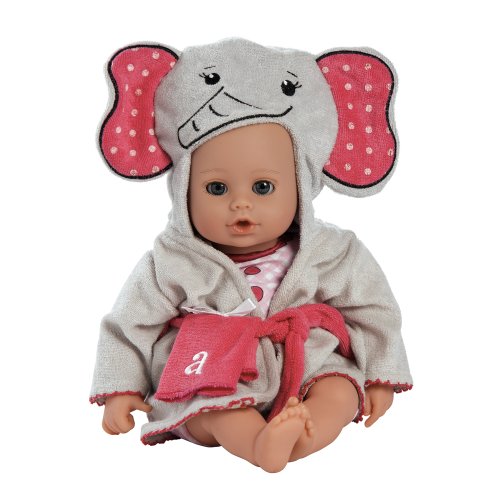 Adora Bath Time 13 Inch Elephant Themed Baby Doll With Quik Dri Body