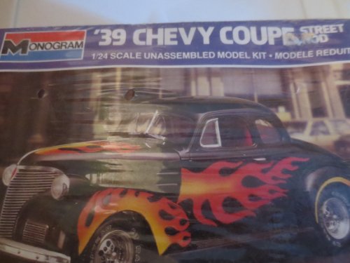 '39 Chevy Coupe Street Rod Model Kit ... 1/24 scale unassembled ... Modele Reduit