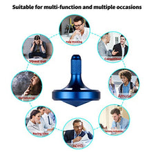 Load image into Gallery viewer, LOQATIDIS Fidget Toys,The Easiest to Spin Stainless Steel Spinning Top,Long Spin time Exceed 8 Mins,Support Handstand Rotation,Kill Time ADHD Stress Relief Anti-Anxiety Tools (Small, Blue)
