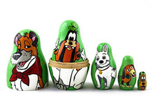 Load image into Gallery viewer, MATRYOSHKA&amp;HANDICRAFT Russian Nesting Dolls Dogs from Cartoons Set 5 pcs - Famous Dogs
