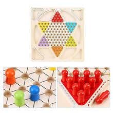 Load image into Gallery viewer, Pssopp Wooden Chinese Checkers Board Game Set Chinese Checkers Chinese Checkers Western Publishing Smooth Aeroplane Chess
