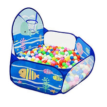 Load image into Gallery viewer, LOJETON Kids Ball Pit Pop Up Children Play Tent, Toddler Ball Ocean Pool Baby Crawl Playpen with Basketball Hoop and Zipper Storage Bag - Balls Not Included
