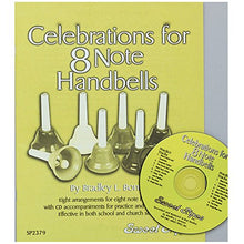 Load image into Gallery viewer, Celebrations for 8 Note Handbells Book and CD
