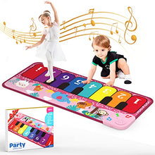 Load image into Gallery viewer, Piano Mat Kids Toys, Musical Piano Keyboard Dance Mat Early Educational Toys for Baby Girls Boys Toddlers for Kids
