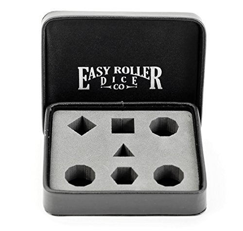 Leather Lite Dice Display and Storage Case - Perfect for Plastic, Metal, Stone, or Wood Dice (ERD Logo)