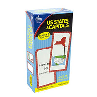 Carson Dellosa | Us States And Capitals Flash Cards | Ages 8+, 109ct