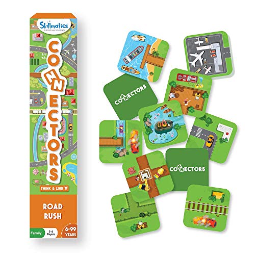 Skillmatics Educational Game : Connectors Road Rush | Gifts for 6 Year Olds and Up | Super Fun for Travel & Family Game Night