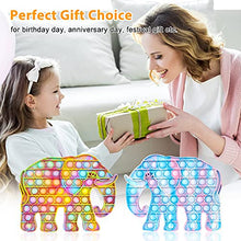 Load image into Gallery viewer, Hoofun 2 Pack Big Fidget POP Toy Elephant, Silicone Anti Stress Toy Fidget Special Anxiety Relief Tools Kids Fidget Sensory Stress Relief Toys for Adults
