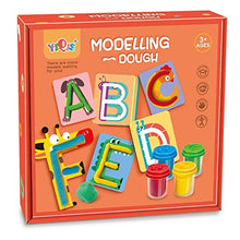 Load image into Gallery viewer, Playdough Preschool Education Recognition Fundamental Starter Set, Alphabet Shape and Learn Letters and Language, 3 Years and Up with 4 Non-Toxic Colors
