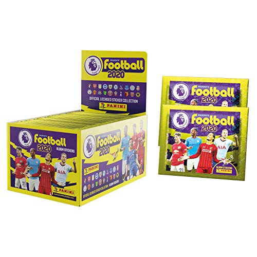 2019-20 Panini Premier League Super Size 100 Pack Sticker Box (100 Packs per Box) (5 Stickers per Pack) (Total of 510 Stickers)