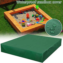 Load image into Gallery viewer, MIKIMIQI Sandbox Cover, Square Sandbox Sandpit Cover with Drawstring Waterproof Sandbox Pool Cover Oxford Protective Cover for Sandpit Canopy Sand Toys Protection Cover for Outdoor (150X150CM)
