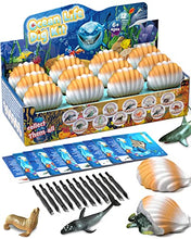 Load image into Gallery viewer, Ocean Animals Dig Kit - Party Favors for Kids Seashell Dig Bricks, Exploring 12 Sea Animal Toys Set, Ocean Life Excavation Science Kit for Fun Good Education STEM Gift for Kids Boys Girls
