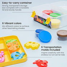 Load image into Gallery viewer, Arteza Kids Play Dough, 6 Transportation Molds, 6 Colors, 1-oz Tubs, Soft, Art Supplies for Kids Crafts, Birthday Gifts for Boys and Girls
