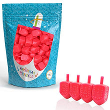 Load image into Gallery viewer, Hanukkah Dreidels Multi-Color Plastic Chanukah Draydels with English Transliteration, Includes Dreidel Game Instructions on Bag (Red, 30-Pack)
