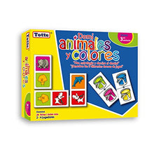 Load image into Gallery viewer, Totte Animals and Colors Dominoes (Double Side View)

