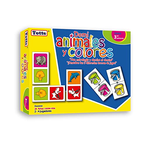 Totte Animals and Colors Dominoes (Double Side View)