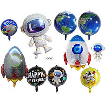 Load image into Gallery viewer, Zuolaijf Balloon Stand Balloons Stand Ballon Holder Column Astronaut Rocket Banner Birthday Party Decoration Kids Galaxy Theme Birthday Party Supplies (Color : 11Tube Balloon Stand)
