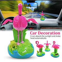Load image into Gallery viewer, Rivetino Solar Power Kits Solar Creative Swinging Red-Crowned Crane, Shaking Head Doll Kids Gift Dancing Animal Crane Dancer Car Decor Solar Powered Car Decoration
