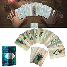 Load image into Gallery viewer, Classic Tarot Cards Deck | 78 Card Tarot Set for Beginners | Botanical Inspirition Oracle Cards Desktop Game Divination Playing Cards for Home Party/Family Fun/Friends Gathering(3.7 x 2.6in)
