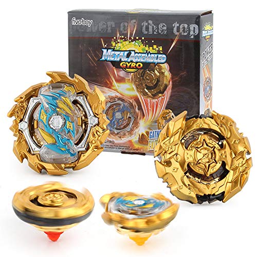 Bey Burst Evolution Starter Battling Top Fusion Metal Master Rapidity Fight with 4D Launcher Grip Set(2 in 1)