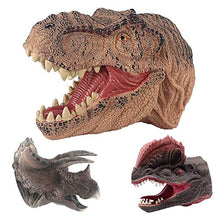 Load image into Gallery viewer, BARMI Funny Tyrannosaurus Simulation Soft Rubber Gloves Dinosaur Hand Puppet Model Toy,Perfect Child Intellectual Toy Gift Set C*
