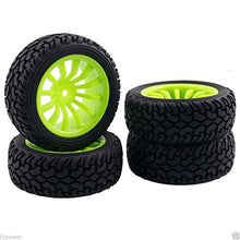 Load image into Gallery viewer, RC 713-8019 Rally Tires &amp; Wheel Rims Offset:6mm For HSP 1:10 On-Road Rally Car
