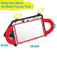 Load image into Gallery viewer, Epessa Baby Floor Mirror for Tummy Time, High Contrast Toys Montessori Sensory Black and White Activity Autism Toys Baby Toys Gift for Toddlers Infants
