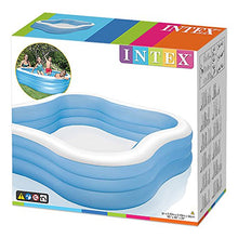 Load image into Gallery viewer, Intex Swim Center Family Inflatable Pool, 90&quot; X 90&quot; X 22&quot;, for Ages 6+, Color may vary
