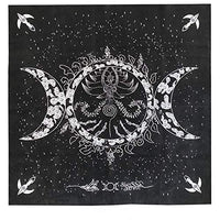 Altar Tarot Cloth, Triple Goddess Moon Phases Astrology Tarot Cards Divination Special Tablecloth 19