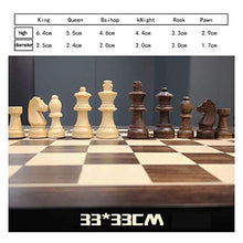 Load image into Gallery viewer, ZYF International Chess Set Chess Set - Wooden Travel Chess Set Magnetic Chess Set for Kids Adults Chess Board Folding Tournament Game BoardStorage Family Out
