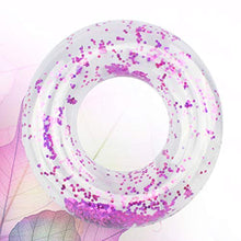 Load image into Gallery viewer, Hemoton Inflatable Swim Ring Sequins Pool Float for Kids Adult Swim Tube Float Summer Beach Outdoor Swimming Pool Toys Purple 65cm

