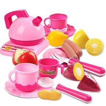 Load image into Gallery viewer, Kimicare 58 Piece Kitchen Cooking Set Girls Boys Fruit Vegetable Tea Playset Toy For Kids Early Age
