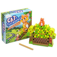 Imagination Generation Cat-tastrophe Wooden Log Game - 56 Piece Set!