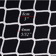 Load image into Gallery viewer, RZM Kids Stairs Balcony Netting Ball Stop Net for Football Field Basketball Court Golf Course Barrier Replacement Goal Net Protection Rope Truck Cargo Trailer (Color : White, Size : 13m(3.310ft))
