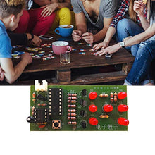 Load image into Gallery viewer, Durable Circuit 7 LEDs Simulated Electronic Dice Kit, Electronic Dice, 4.5~5V for Fun Electronic Production Set Replace Real Dice
